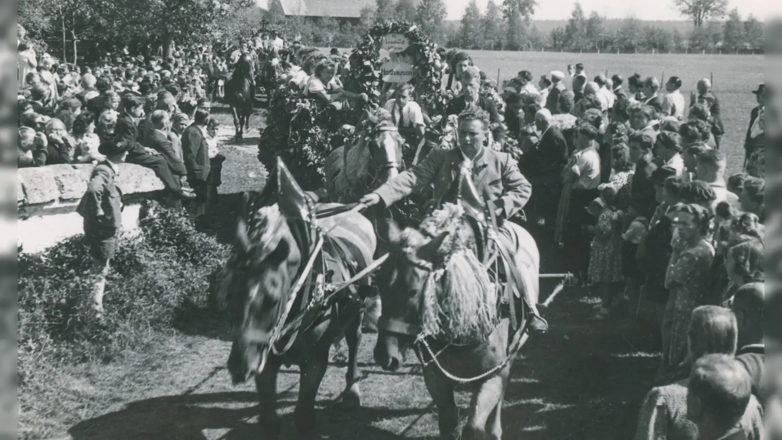 Aufnahme vom Leonhardiritt 1950. (Foto: privat)