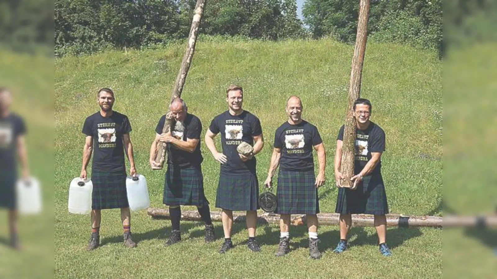 Ungewöhnliches Trainingsdress, ungewöhnliche Trainings-Utensilien, das macht den Sport für die »Stehauf Manderl« erst richtig interessant.	 (Foto: hw)