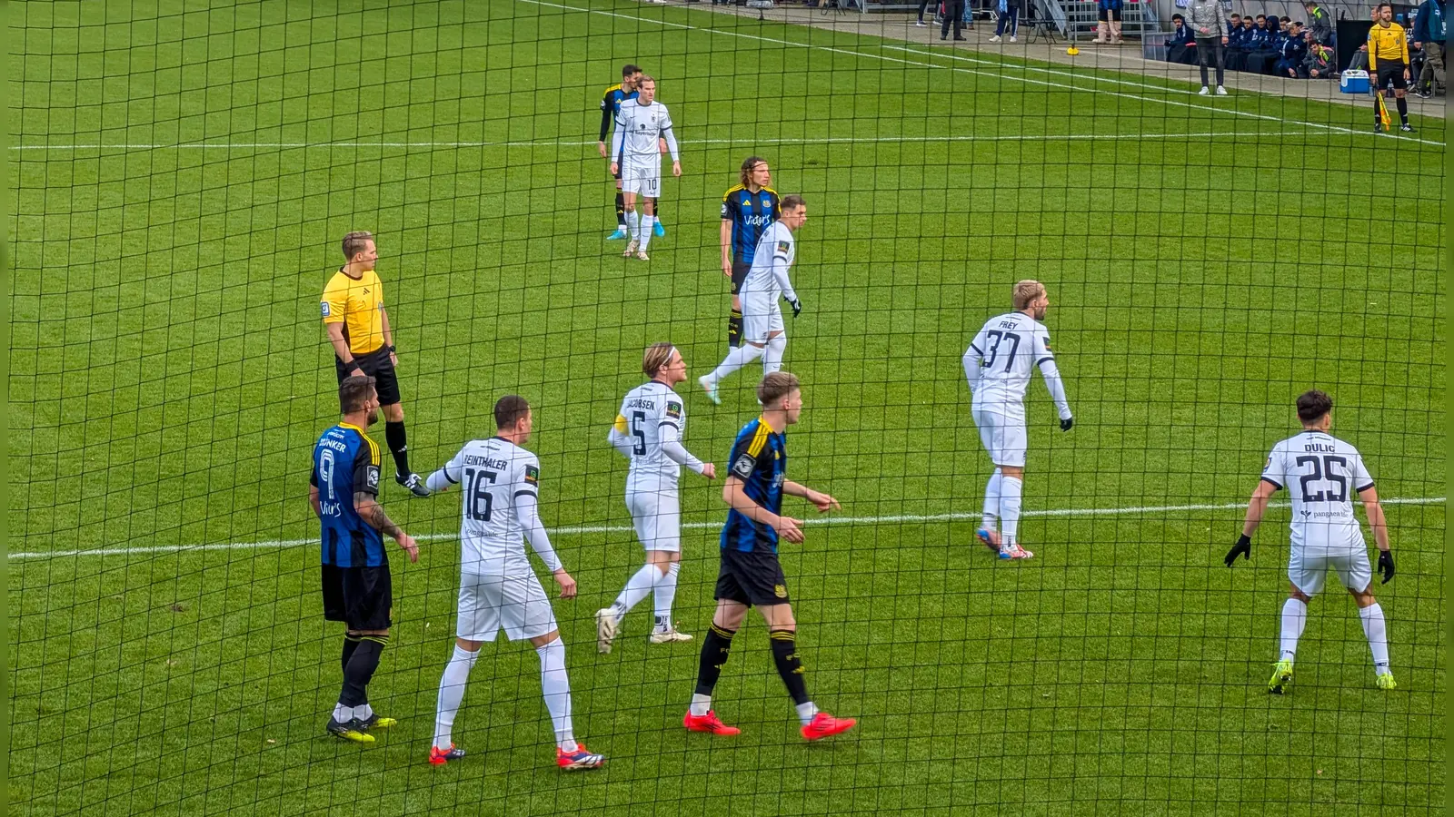 Mut- und ideenlos beim Rückrundenauftakt: Münchner Löwen in Saarbrücken.  (Foto: M. Forster)