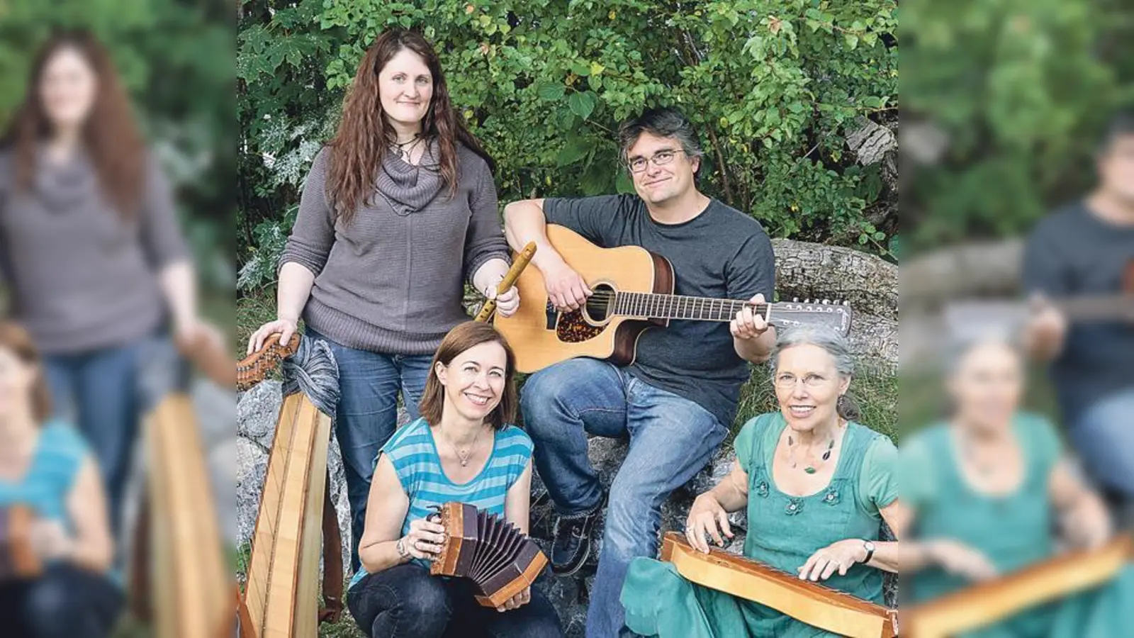 Die vier Musiker von Dulcimore spielen am 20. Oktober im Wirtshaus in Taglaching. 	 (Foto: VA)