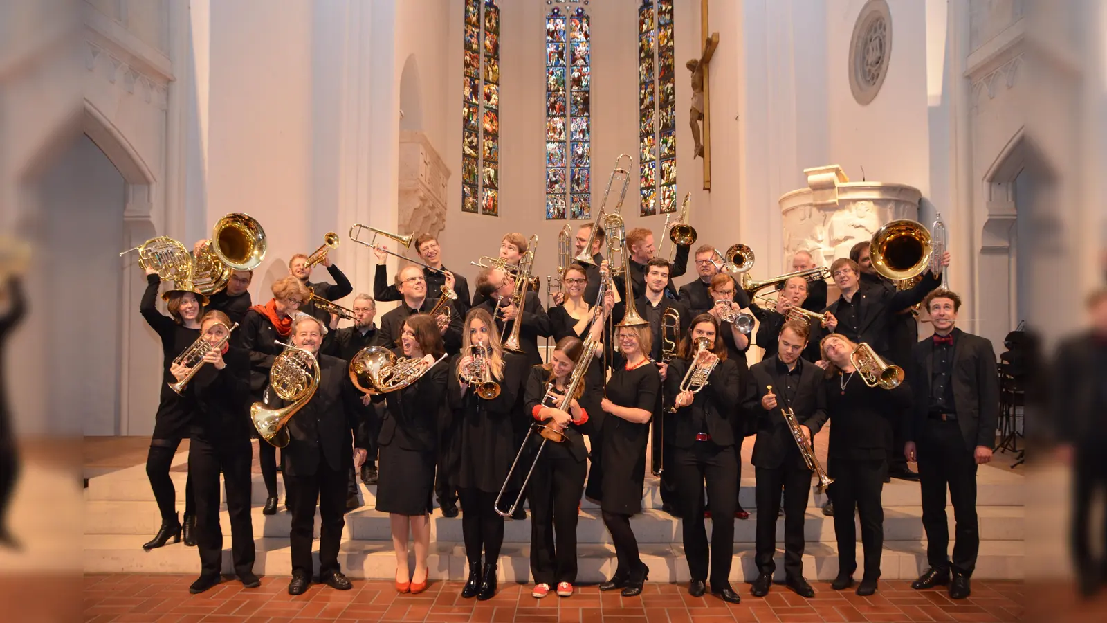 Happy Birthday zum 50.: Der Posaunenchor von St. Markus besteht derzeit aus 35 Musikerinnen und Musikern. (Foto: VA)