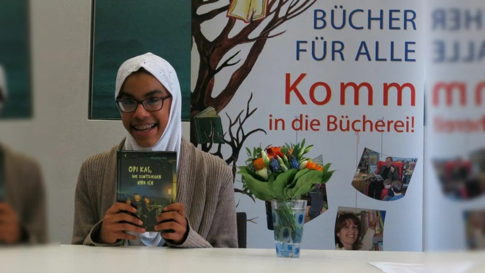 Samira Issifou: Die beste Vorleserin beim Wettbewerb des Börsenvereins des deutschen Buchhandels. (Foto: Sch)