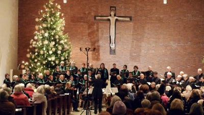 Zu ihrem traditionellen Weihnachtskonzert hatte die Chorgemeinschaft Unterpfaffenhofen-Germering wieder eingeladen. (Foto: CGUG)