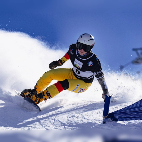 Hannah Gunkel aus Moosinning siegte beim Snowboard Parallel Slalom in Ratschings. (Foto: Frank Schneider)