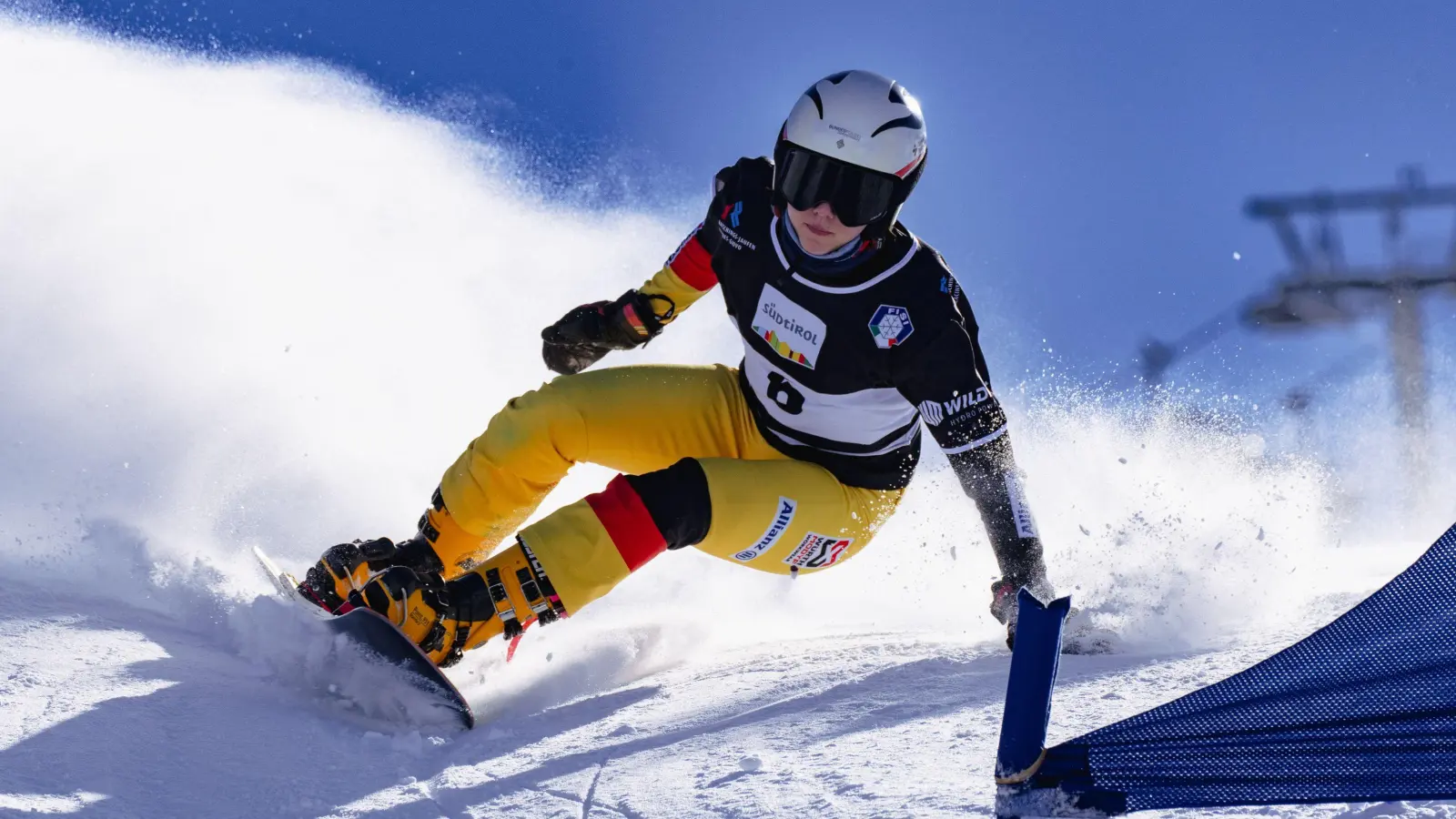 Hannah Gunkel aus Moosinning siegte beim Snowboard Parallel Slalom in Ratschings. (Foto: Frank Schneider)