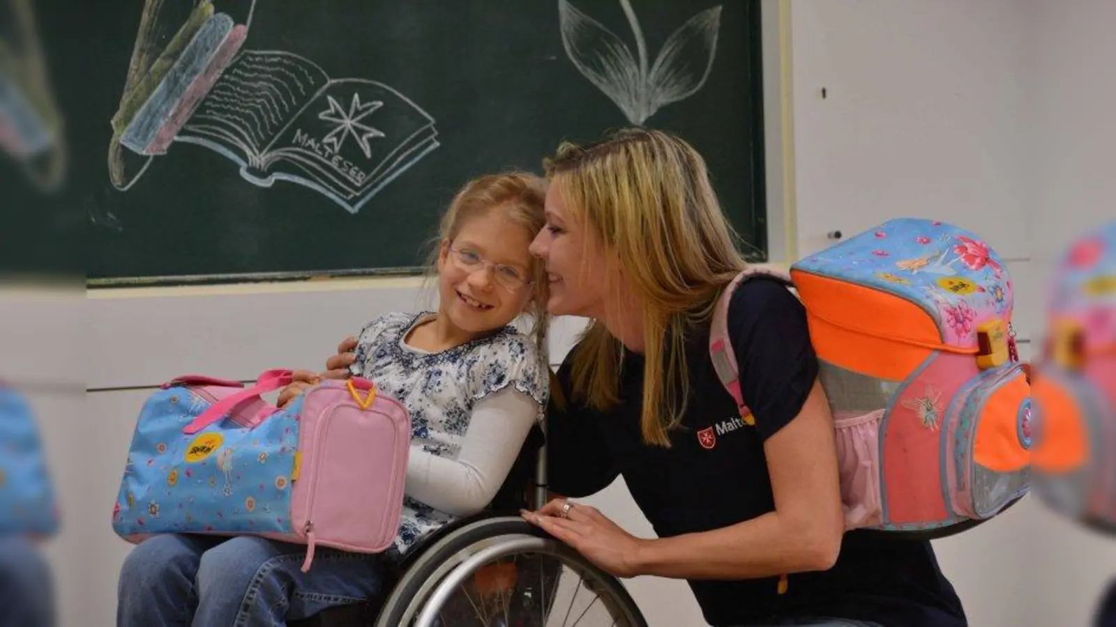 Die Aufgaben, die auf die Malteser Mitarbeiter zukommen, sind sehr unterschiedlich und hängen ganz vom Förderbedarf des Schülers oder der Schülerin ab (Foto: Malteser)