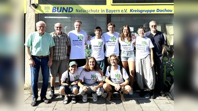 Die jungen BUND-Werber wollen im Landkreis für den Umweltschutz begeistern und neue BUND Mitglieder gewinnen. (Foto: BN Dachau)