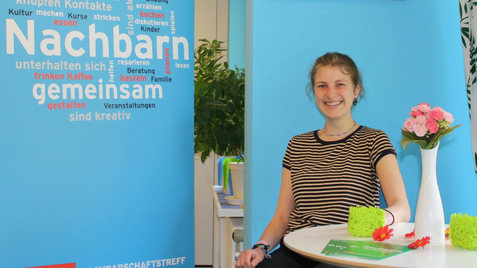 Constanze Ziegler, Leiterin des Feierwerk-Nachbarschaftstreffs, freut sich auf regen Austausch beim Tag der offenen Tür. (Foto: Anita Zissler)