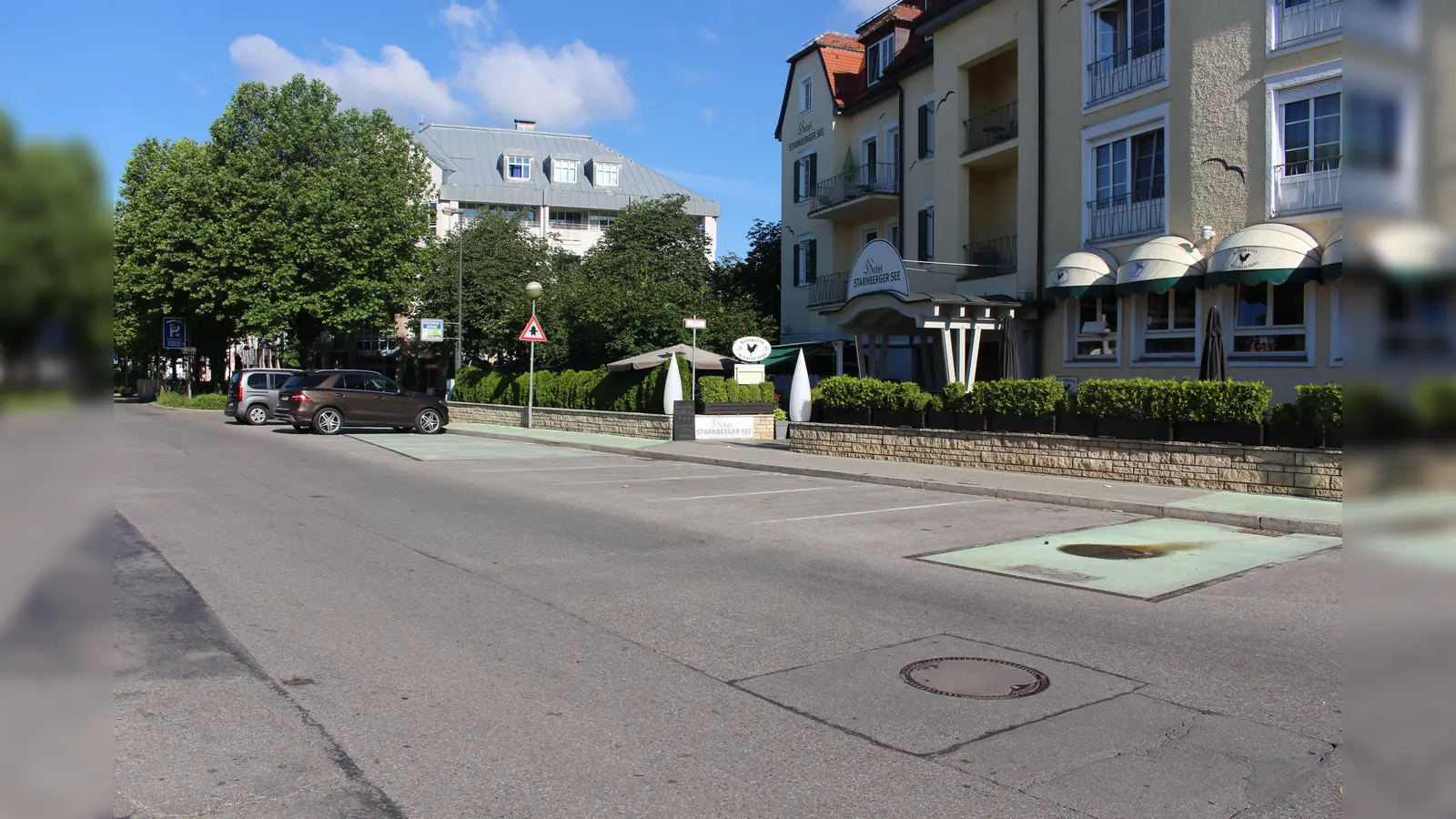 Projektfläche zurückgefahren: In der Starberger Innenstadt gibt es wieder mehr Parkplätze. (Foto: Stadt Starnberg)