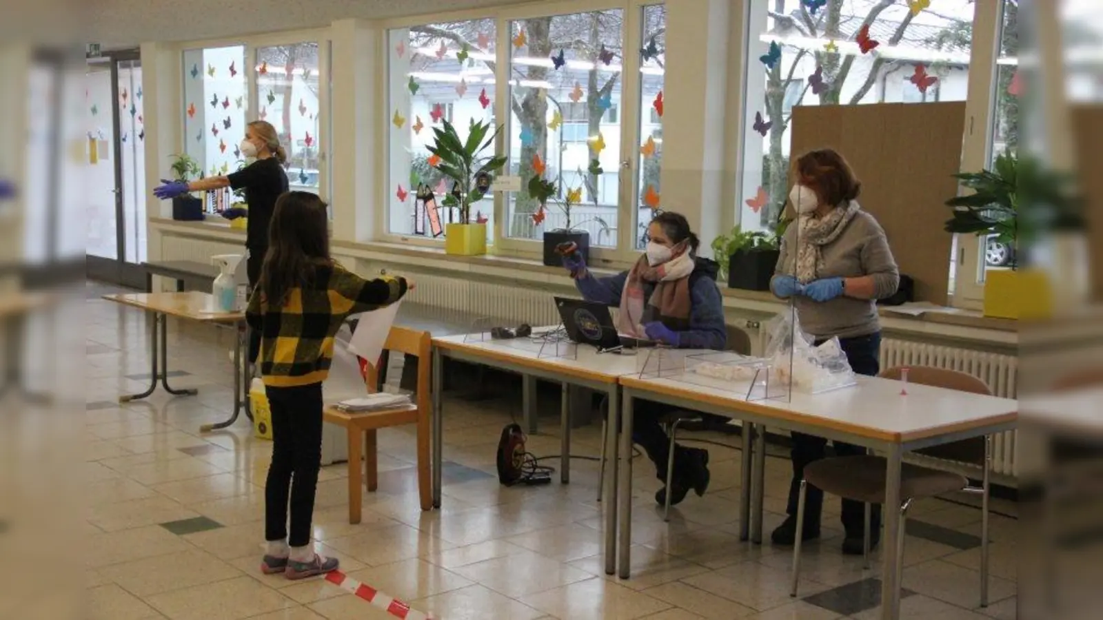 Die Kinder der Werdenfelsgrundschule können sich jeden Tag testen lassen. Die Anmeldung dafür erfolgt bequem von zu Hause. (Foto: Gliesche)