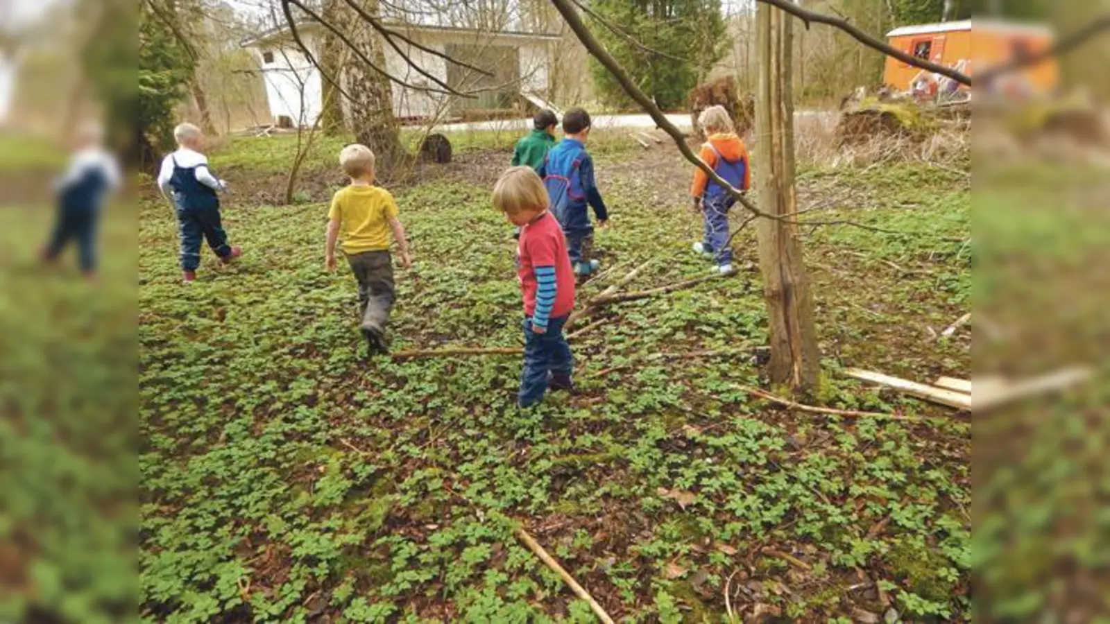 Noch hat sich der Osterhase nicht gezeigt im Waldkindergarten Ismaning.	 (Foto: Waldkinder Ismaning e.V.)