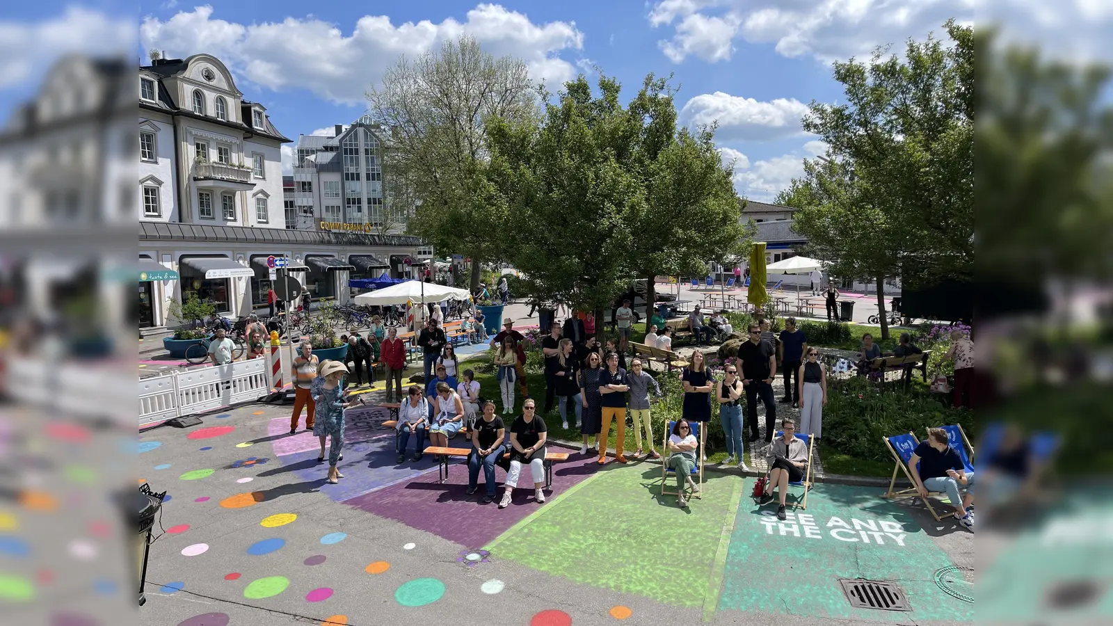 Famienfest zur Eröffnung von „See and the City”: Die Bürgerinnen und Bürger haben die zusätzlichen Flächen gerne „besetzt”.  (Foto: Stadt Starnberg)