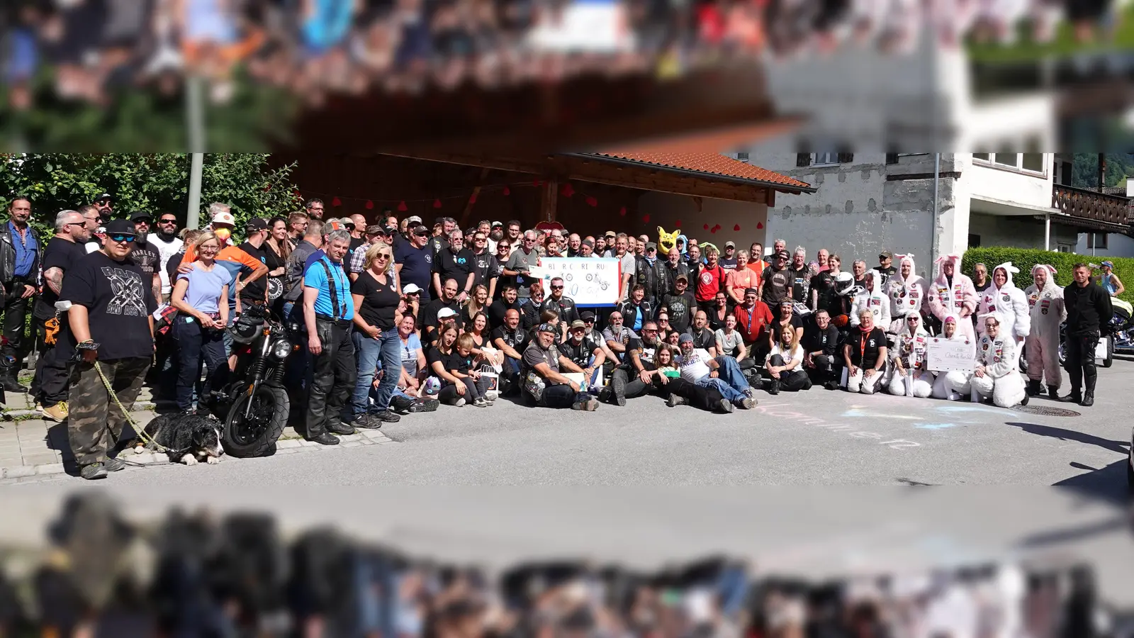 Absoluter Spendenrekord: Beim 12. Biker Charity Run Süd konnte eine Summe von 20.000 Euro an die Rheumakinderklinik in Garmisch-Partenkirchen übergeben werden.  (Foto: Rummel Siebert)