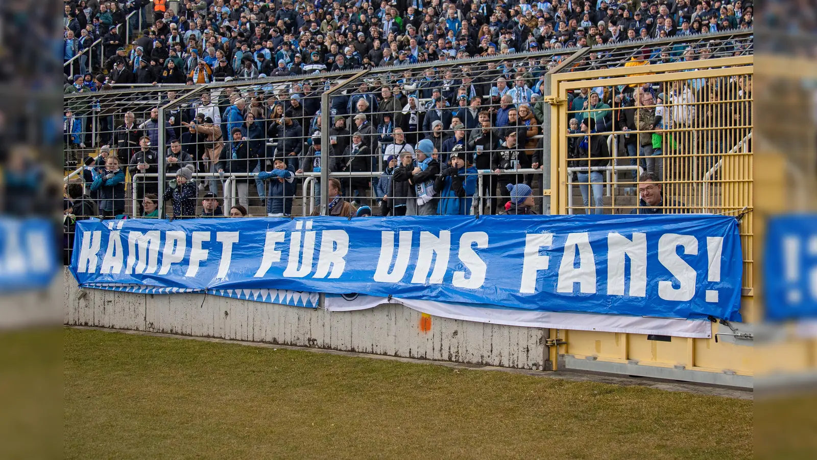 Forderung: Westkurve im Grünwalder Stadion.  (Foto: as)