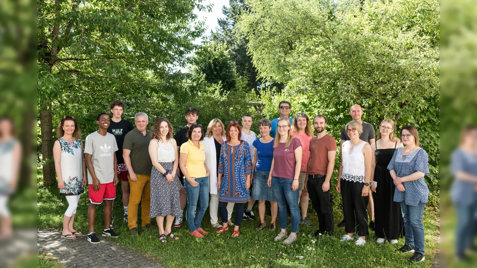 Mit viel Freude im Einsatz: das Rosengarten-Team. (Foto: Hannes Rohrer)