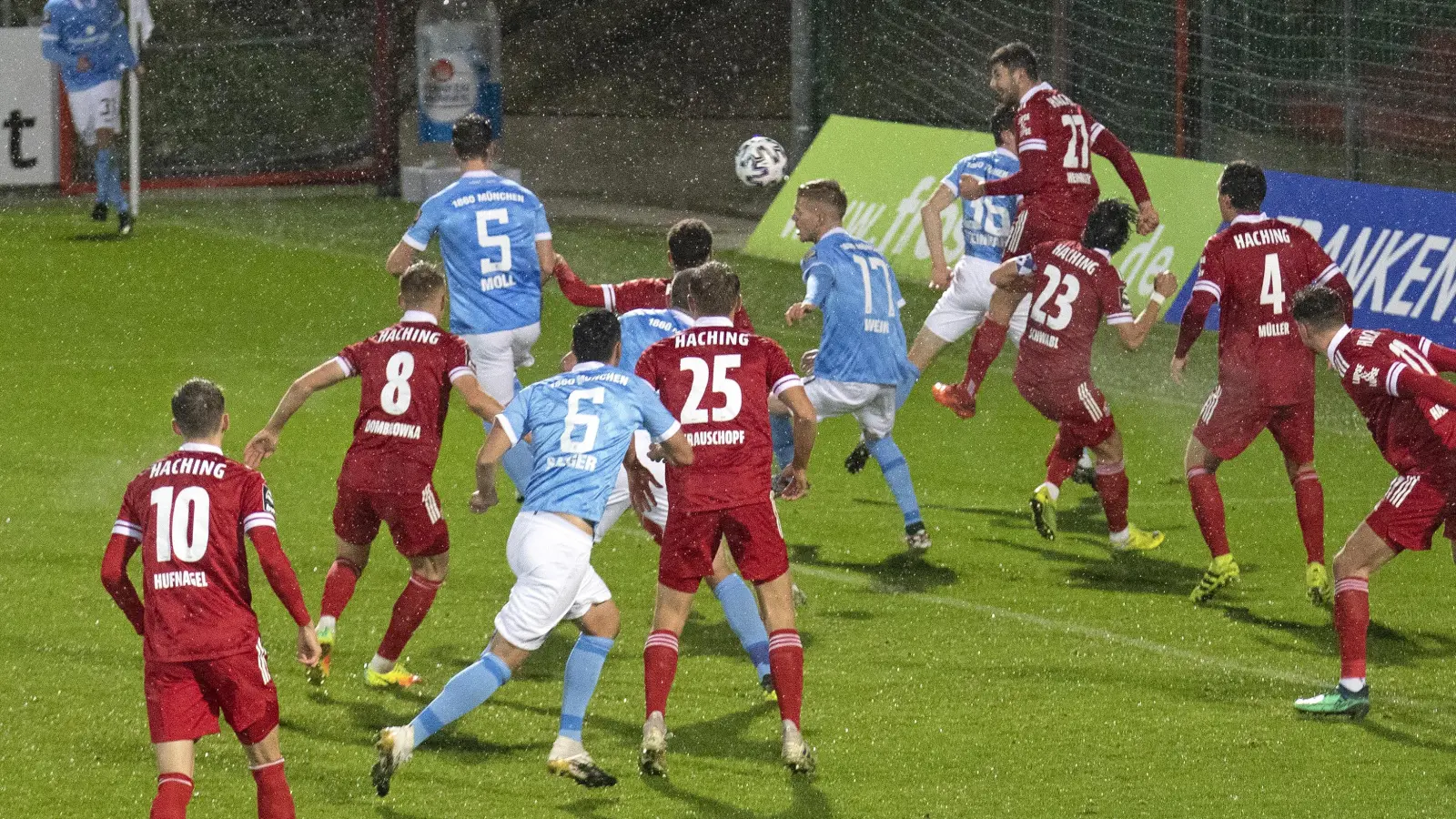 TSV 1860 München gegen SpVgg Unterhaching – das waren immer umkämpfte Spiele, zuletzt immer mit dem besseren Ende für die Blauen. (Archivbild: Anne Wild)