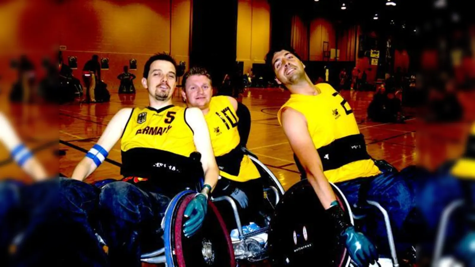 Die Münchner Nationalspieler David Müller, Max Haberkorn und Fabian Müller.  (Foto: Verein)