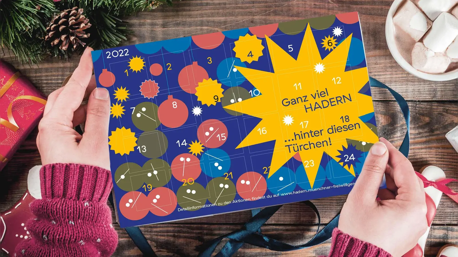 Hinter den 24 Türchen des Engagement-Adventskalenders verbergen sich spannende Projekte. (Foto: Studio MLLR)