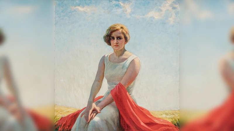 Stanislaus Bender hat seine Tochter, Marylka Bender, mit diesem Portrait verewigt. Das Gemälde stammt aus der Zeit vor 1932. (Foto: © Jüdisches Museum München, Franz Kimmel)