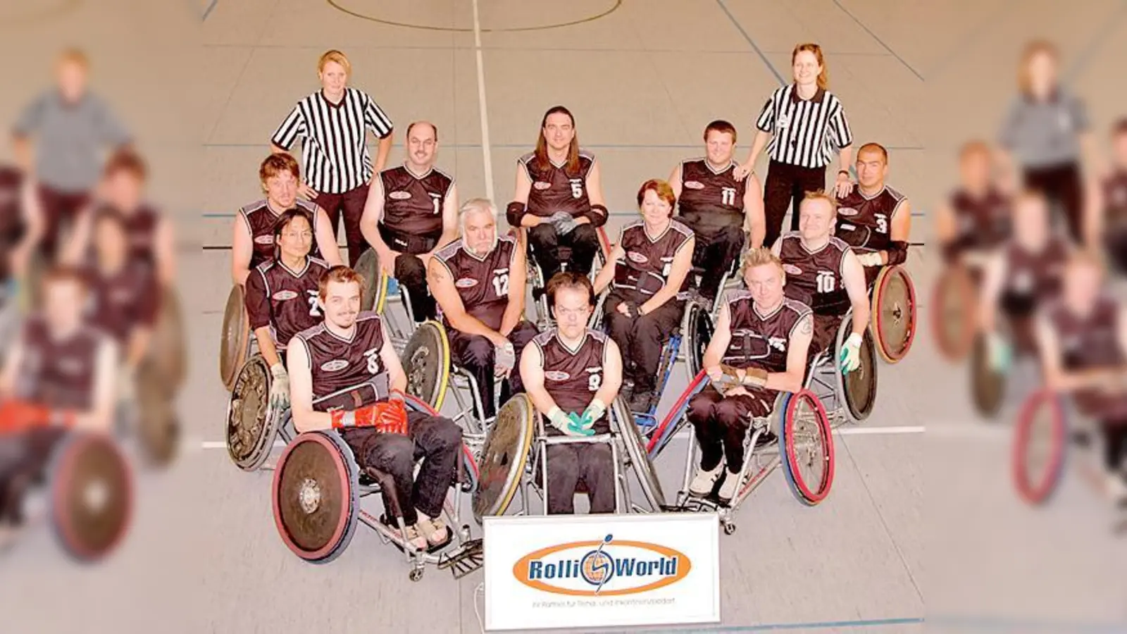 Rollstuhl-Rugby wird meist in Turnieren gespielt. Hier die Milbertshofener Mannschaft.  (Foto: VA)