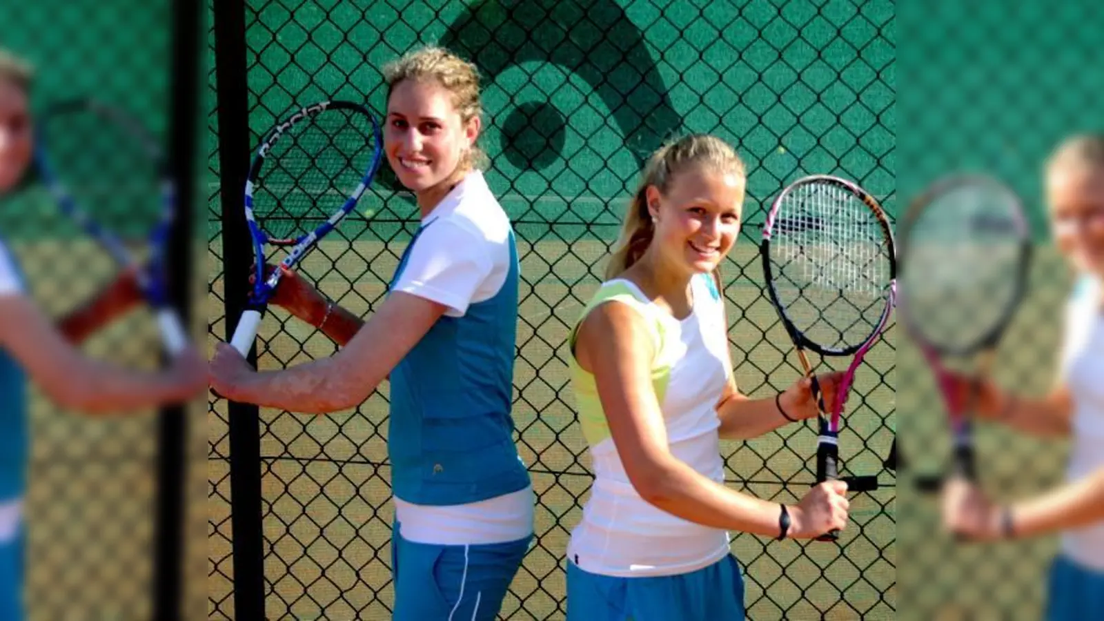 Tennis, Tennis und noch mal Tennis: Luba Schifris (l.) und Julia Thiem spielen beim TC LUPO in der zweiten Bundesliga.	 (Foto: Sylvie-Sophie Schindler)