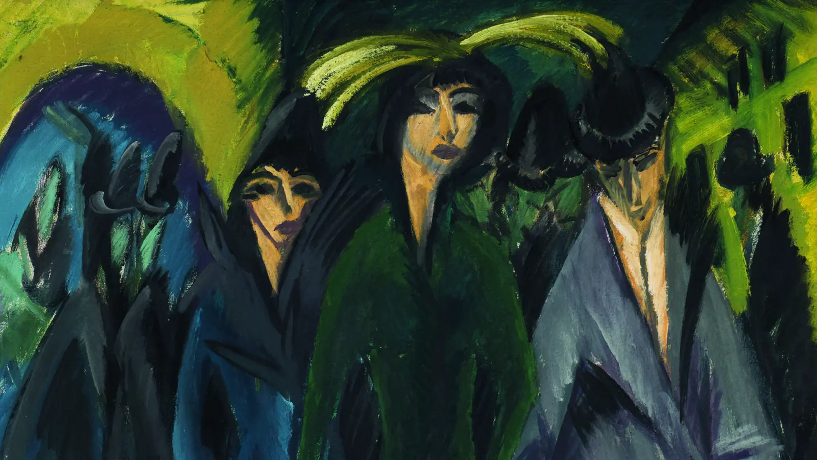 Ernst Ludwig Kirchner gehörte zur „Brücke”. Seine „Frauen auf der Straße” (1914) sind figurativ. (Foto: Zeis-Loi /vom Stein, Medienzentrum Wuppertal )