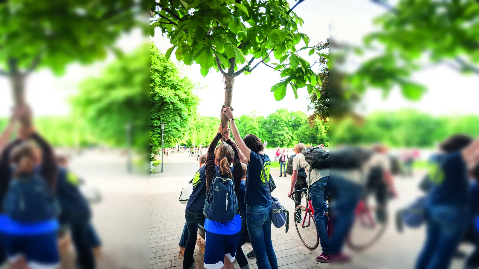 Wieder Wanderbäume in der Stadt: Green City startet mit seinen diesjährigen Aktionen am12. Mai im Arnulfpark. (Foto: Green Cita/ SuGinOng)