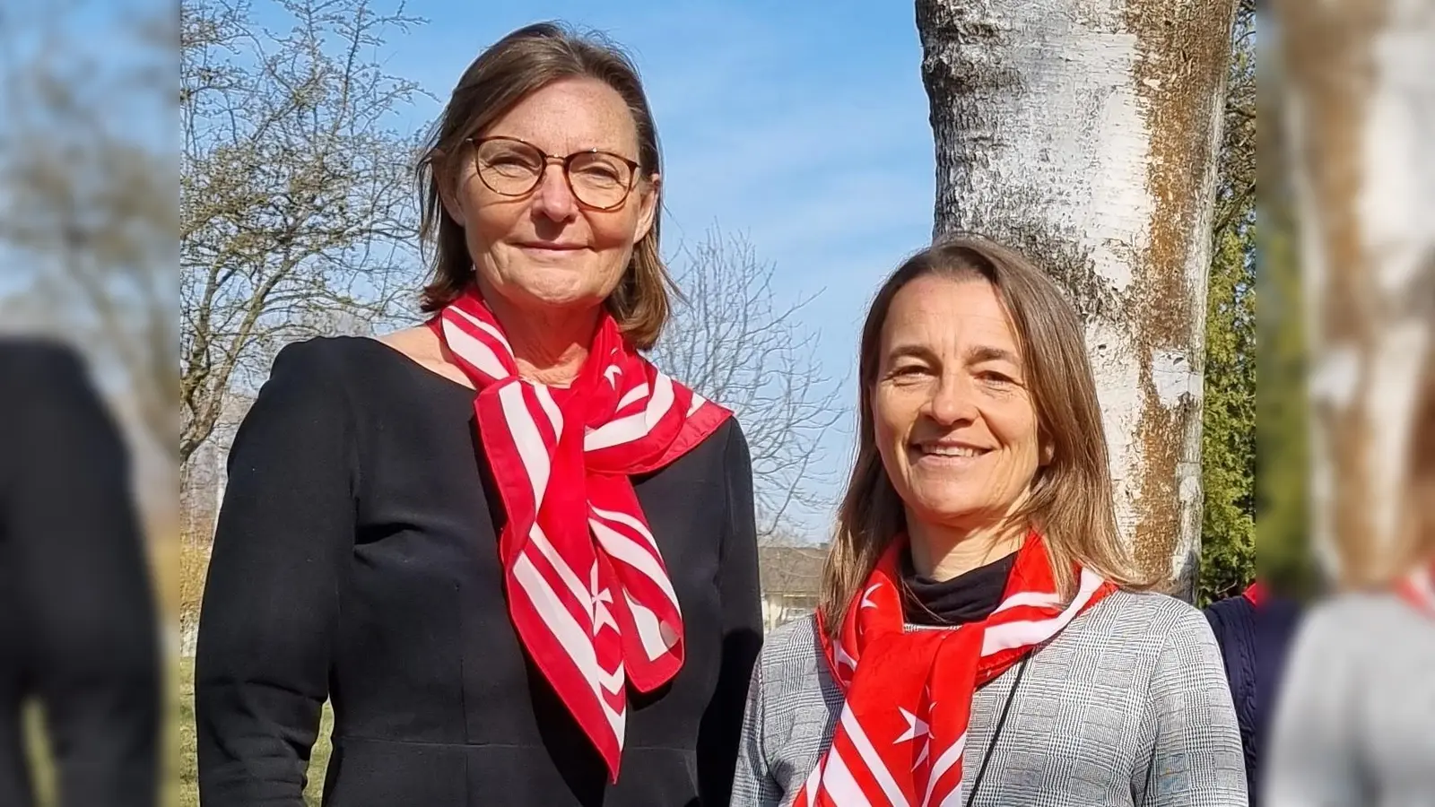 Die Leiterin der Malteser Hospizdienste Yvonne Bär (rechts) und ihre Stellvertreterin Beate Peters-Dürrschmidt suchen neue Ehrenamtliche für die Hospizarbeit.  (Foto: Julia Krill)