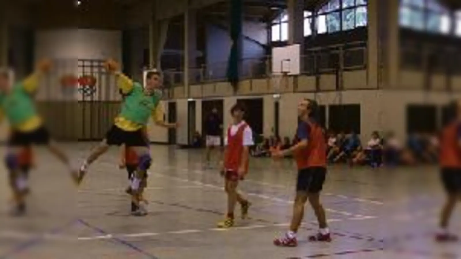 Sportlich, sportlich. Beim Handballspiel kamen alle auf ihre Kosten.  (Foto: Veranstalter)