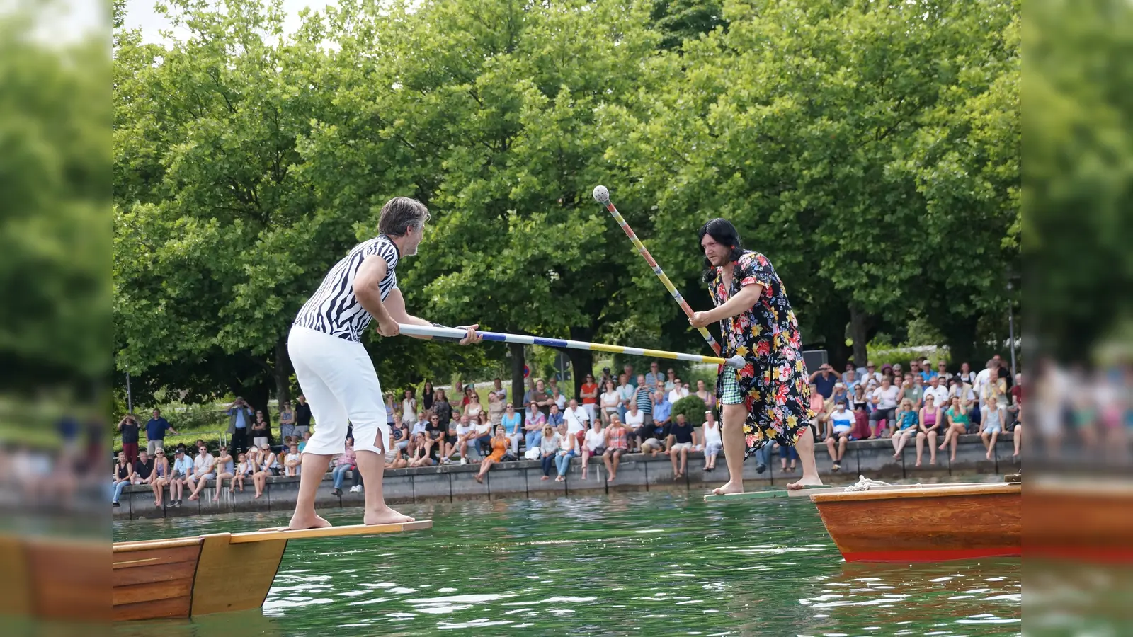 Endkampf 2017: „Fischerkönig” wurde Peter Dechant aus Starnberg (l.). (Foto: Heimat- und Volkstrachtenverein Starnberg)