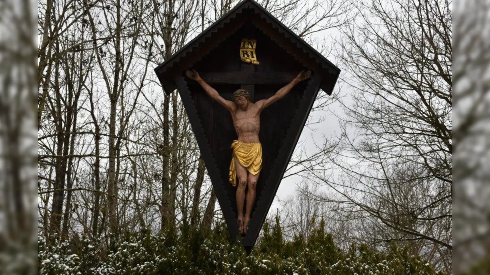 In Hanfeld gibt es ein besonders eindrucksvolles Kruzifix. Wo steht es? (Foto: Hauck)