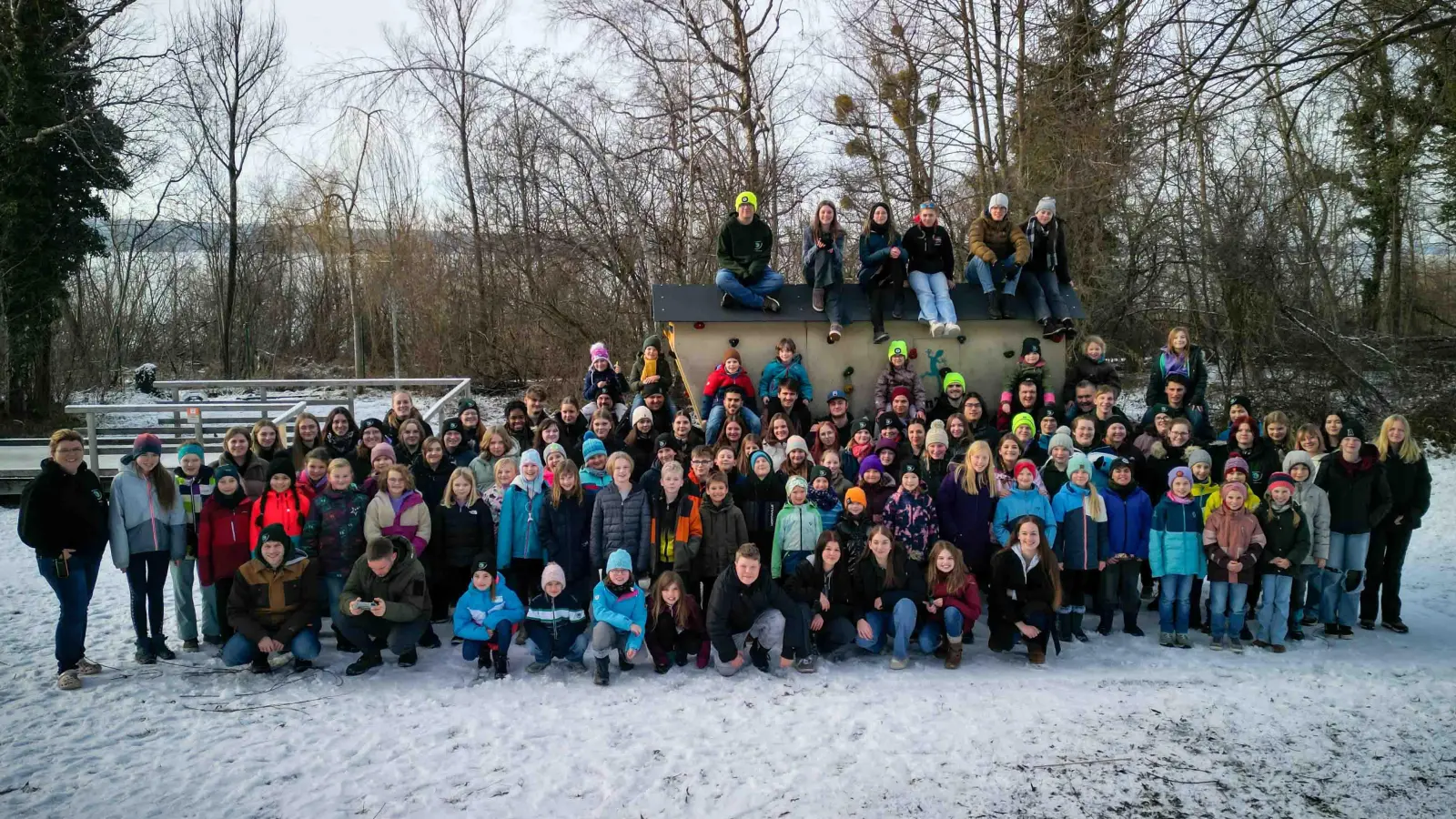 Rund 130 Mitglieder waren zum Abschlusswochenende des Jugendrotkreuzes gekommen. (Foto: BRK)