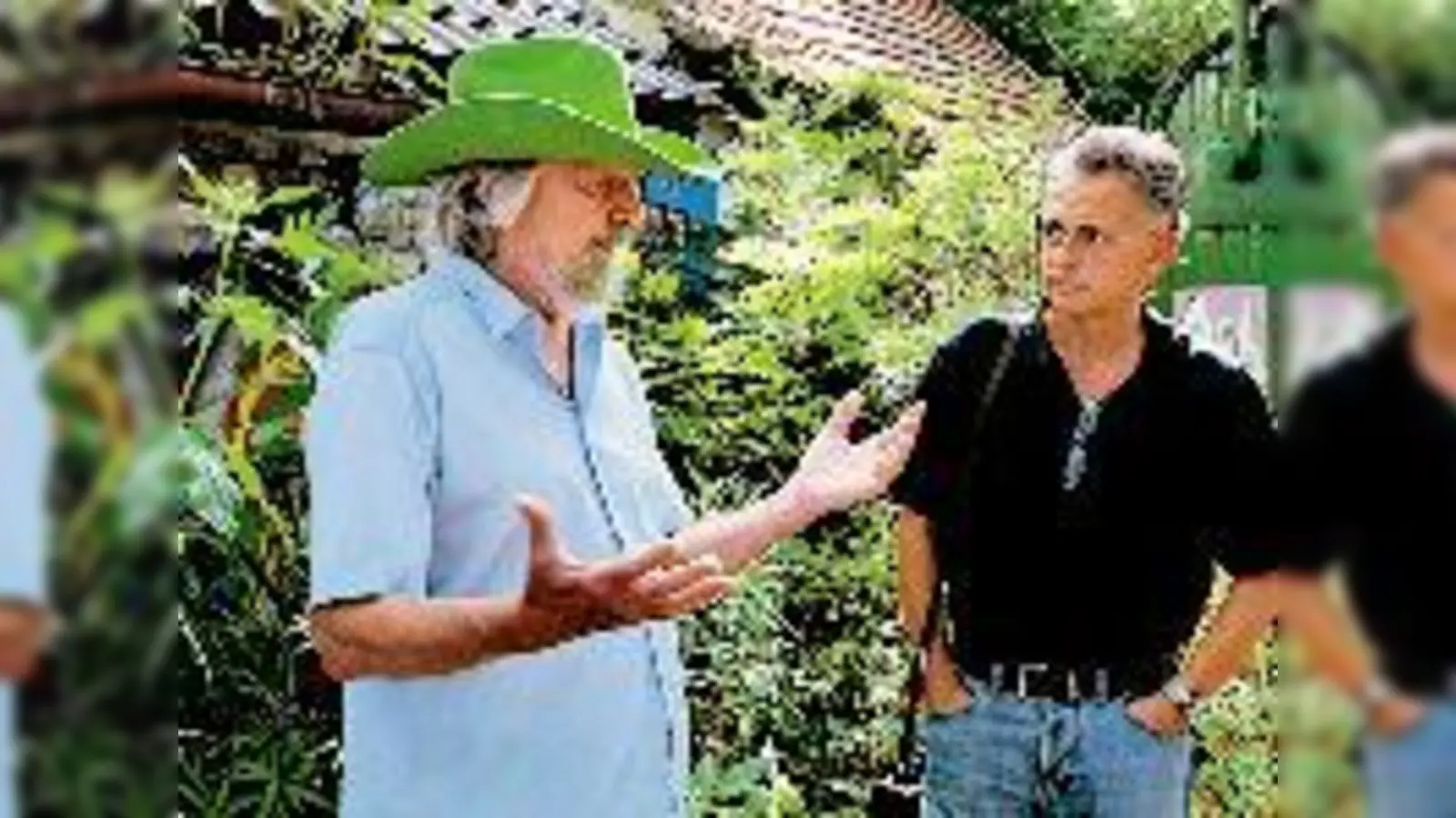 Ulrich Hoppe im Gespräch mit BR-Redakteur Werner Buchberger.  (Foto: Rammelsberger)