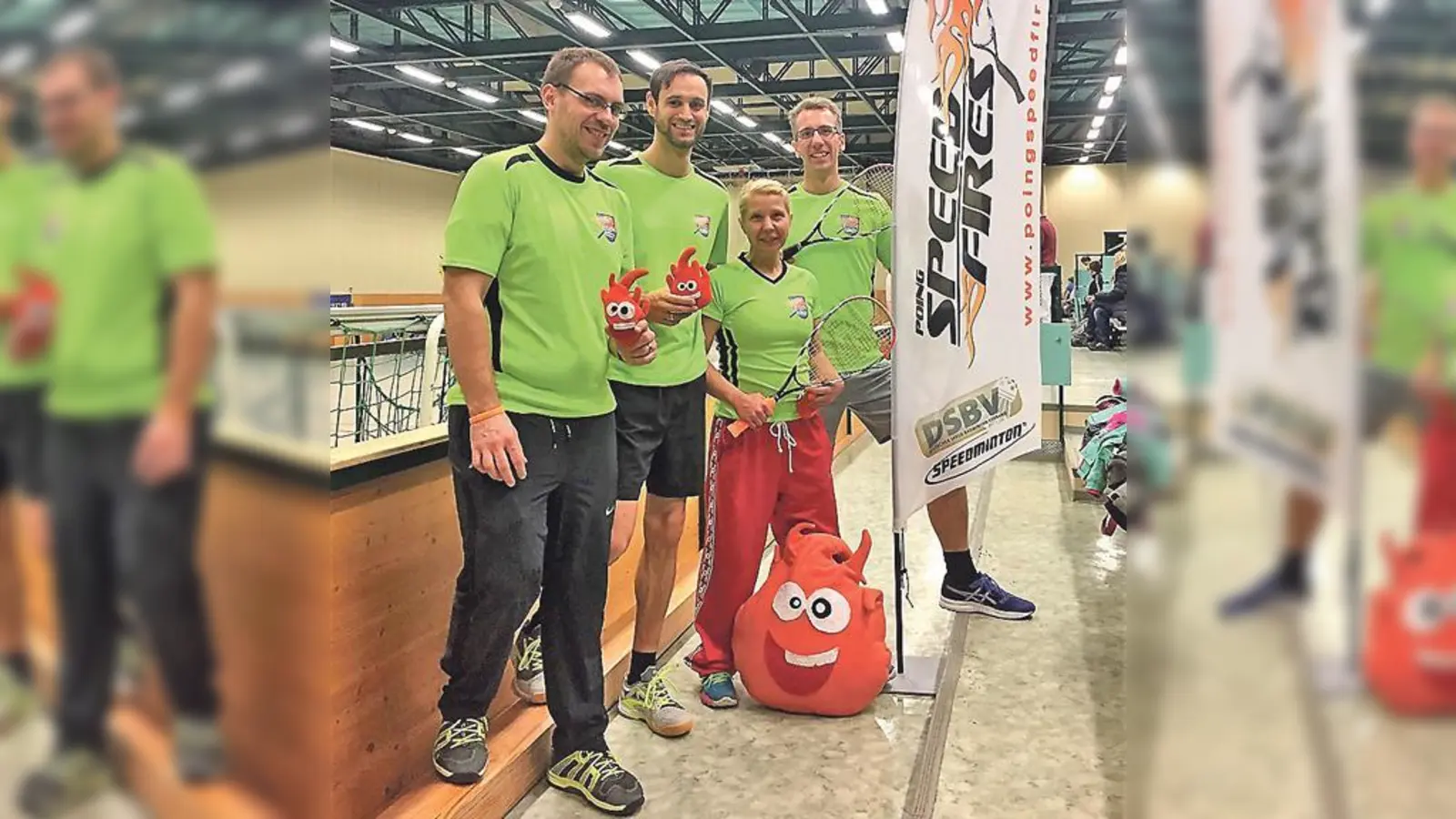 Von links nach rechts: Roy Gralke, Sebastian Bruszies, Sandra Hesse und Paul Holleis. 	 (Foto: Verein)