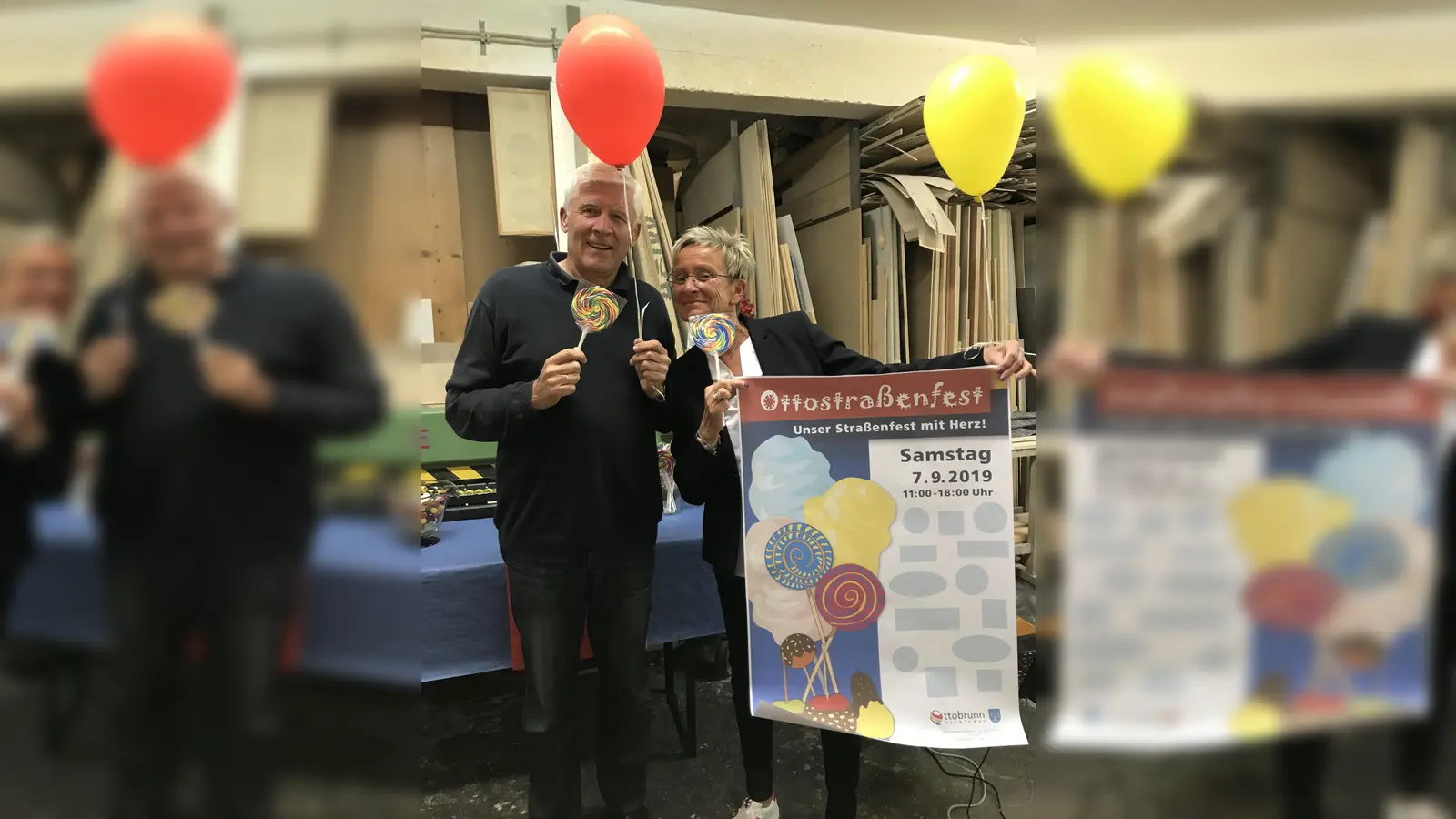 Axel Keller und Susanne Vordermaier organisieren in bewährter Weise wieder das beliebte Ottostraßenfest, das am 7. September stattfinden wird. (Foto: Heike Woschee)