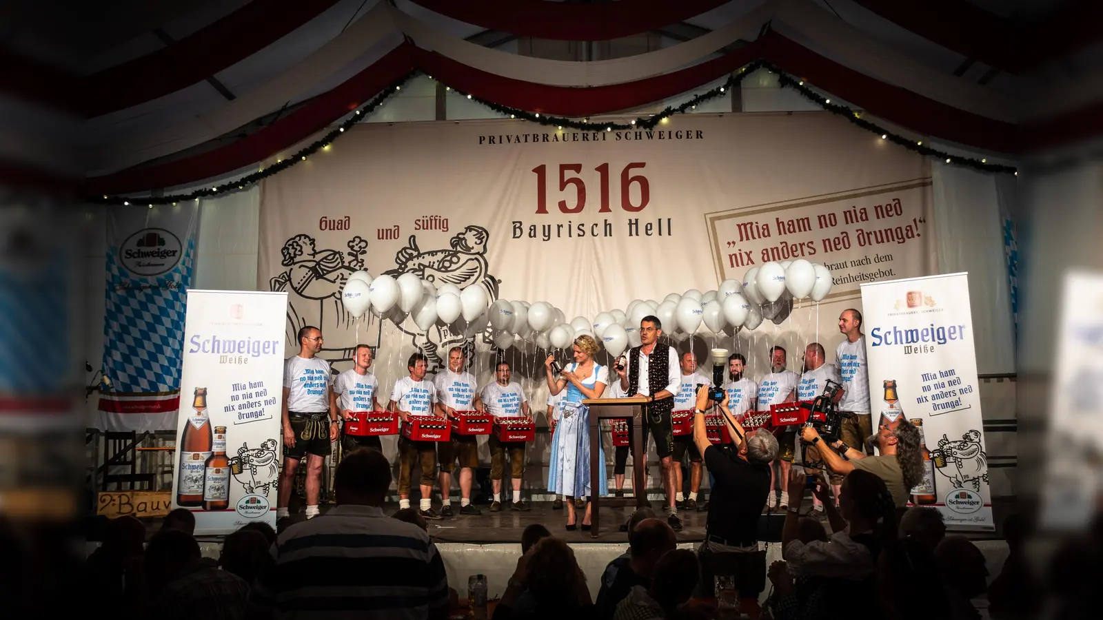 Das Fest ist seit 1998 Ersatz für das fehlende Volksfest in Markt Schwaben.  (Foto: Privatbrauerei Schweiger )