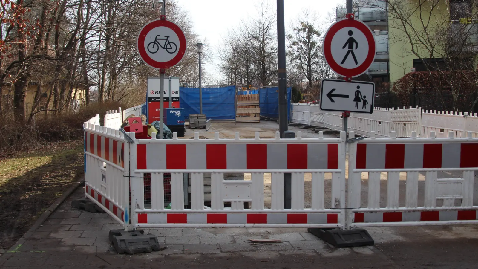 Teilstrecken des Oda-Schäfer-Wegs werden voraussichtlich bis Mai für den Rad- und Fußverkehr gesperrt. (Foto: kö)