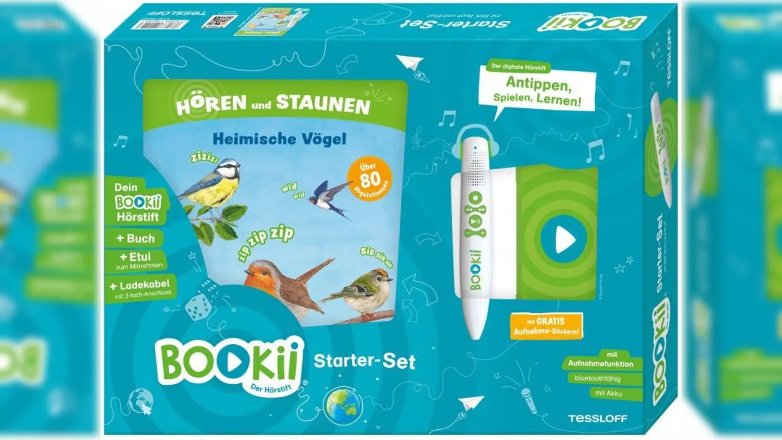 Im BOOKii Starter-Set ist alles, was man braucht, enthalten. (Foto: Tessloff)