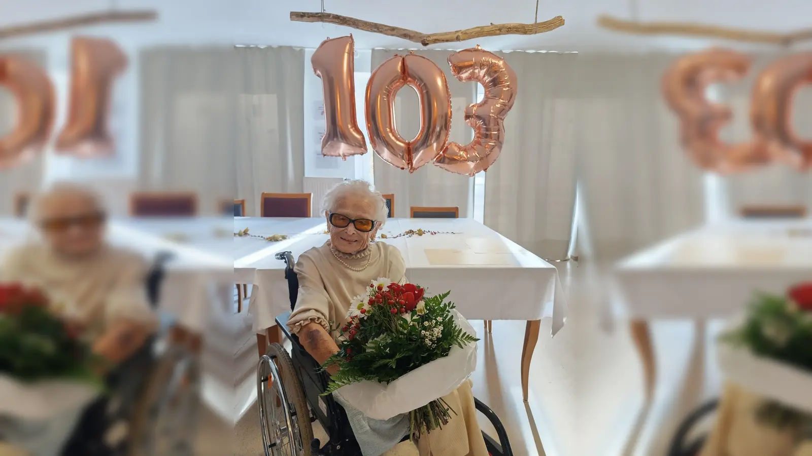 Herzlichen Glückwunsch! Herta Burkhardt feierte ihren 103. Geburtstag. (Foto: Kursana Domizil Pullach)