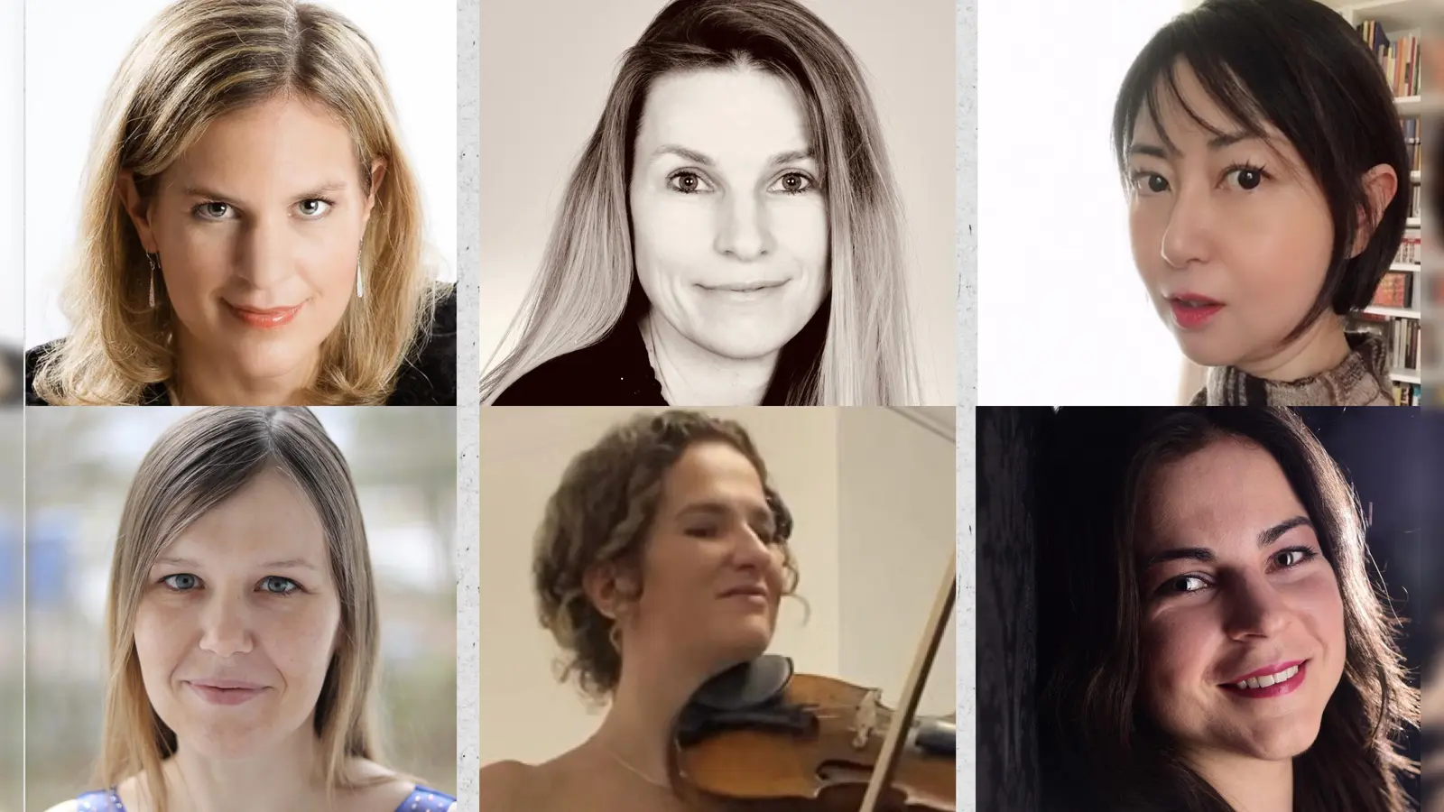 Romantische Musik in allen Facetten: Die Musikerinnen (von links oben) Sylvia Dankesreiter, Susanne Absmaier, Lea Lee-Heller sowie (von links unten) Polina Spirina, Kateryna Leu und Anastasia Sobyanina gastieren am 12. März im Florian-Stadl. (Foto: Pianistenclub)