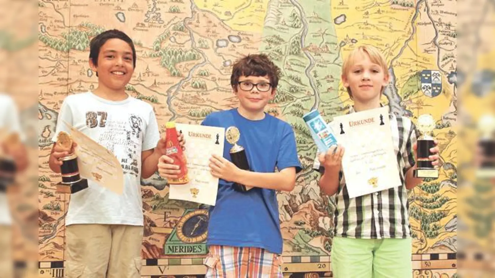 Die Sieger der U12: Fridolin Bach, Benedikt Huber und Christoph Pilt.	 (Foto: VA)