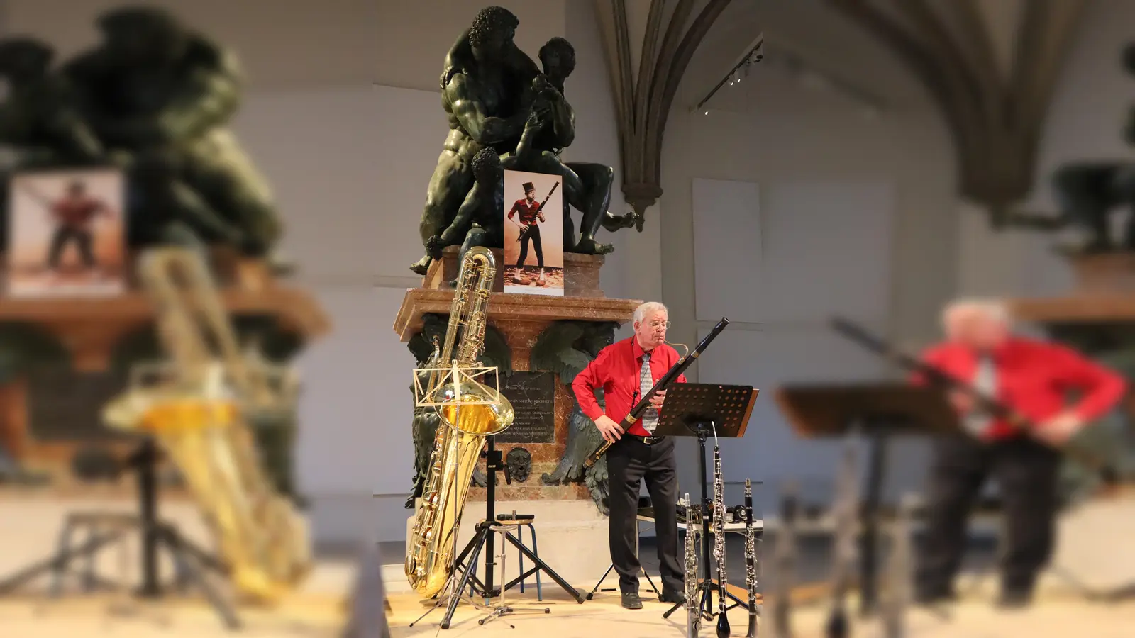 Ausgefallende Musikinstrumente kommen bei der Valentinade im Bayerischen Nationalmuseum zum Einsatz. Eingeladen sind Familien mit Kindern.  (Foto: © Bay. Nationalmus.)