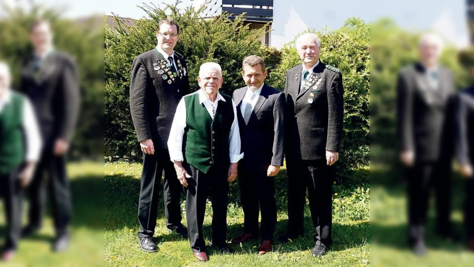 Martin Stockbauer, Ottmar Kreitmeier, Klaus Korneder und Hans Stockbauer (v.l.n.r.).	 (Foto: privat)