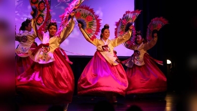 Traditionelle koreanische Musik mit Tanz wird im Jugendtreff am Biederstein zu sehen sein.  (Foto: Jinseon Park )