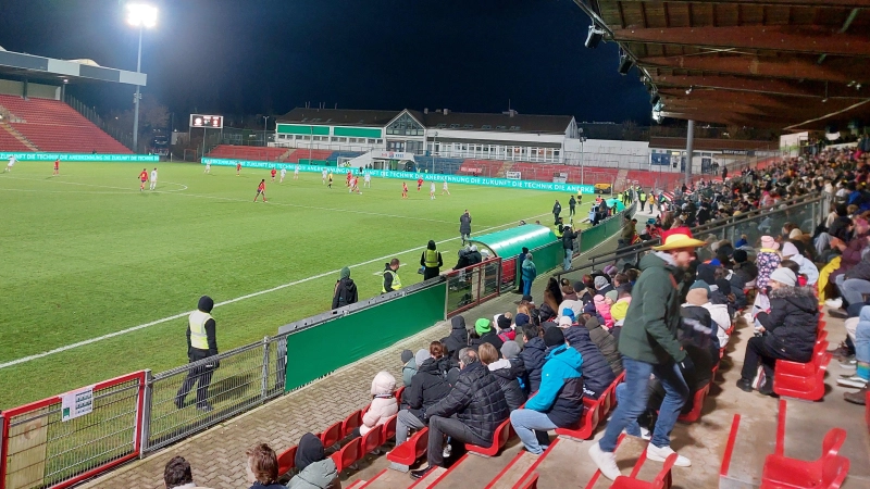 Länderspiel im Sportpark Unterhaching: Die deutsche Frauen-U23 besiegte Spanien mit 3:0. (Foto: bas)