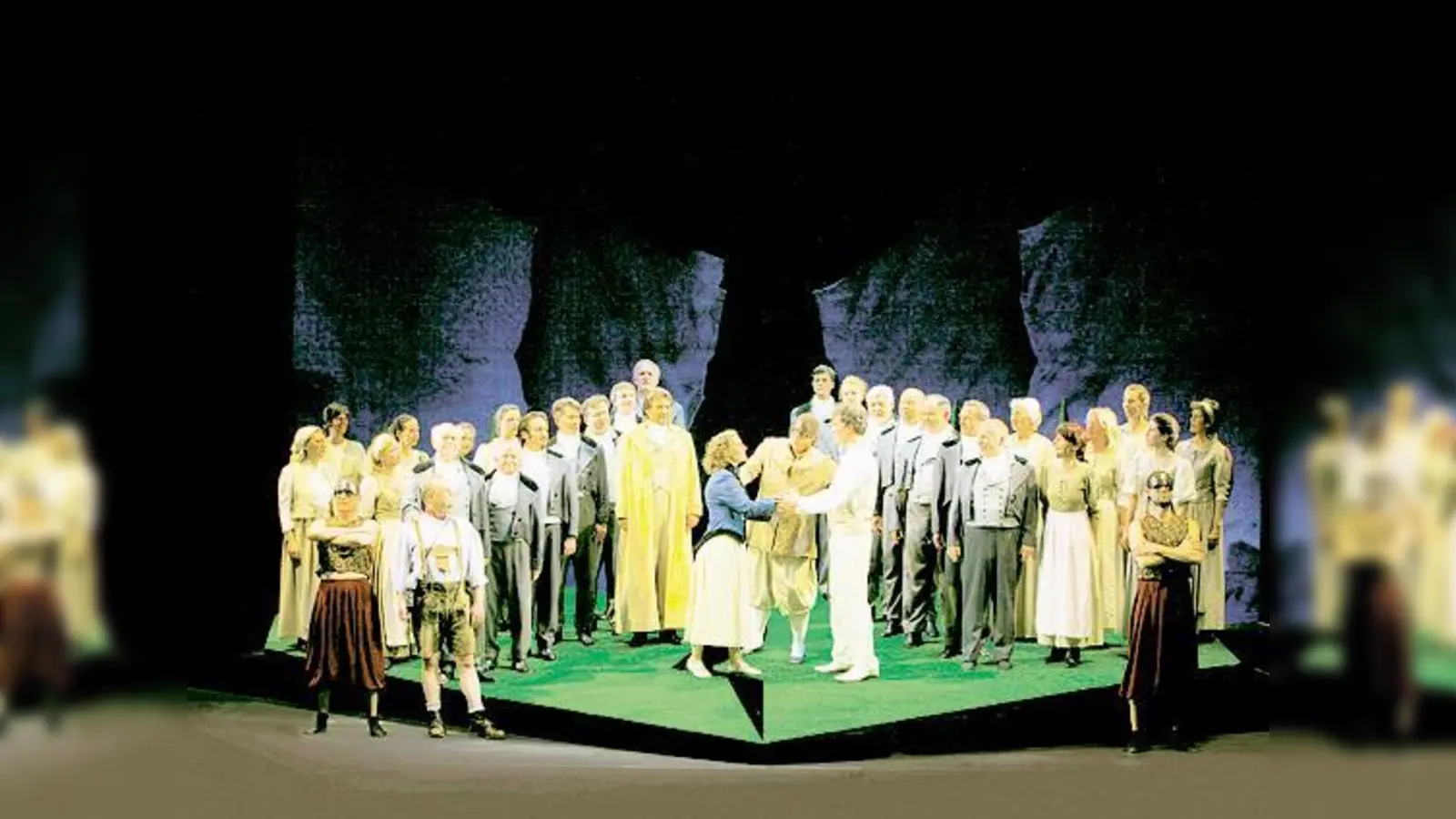 Das Ensemble des Freien Landestheaters Bayern singt und spielt »Die Zauberflöte«.  (Foto: Agentur)