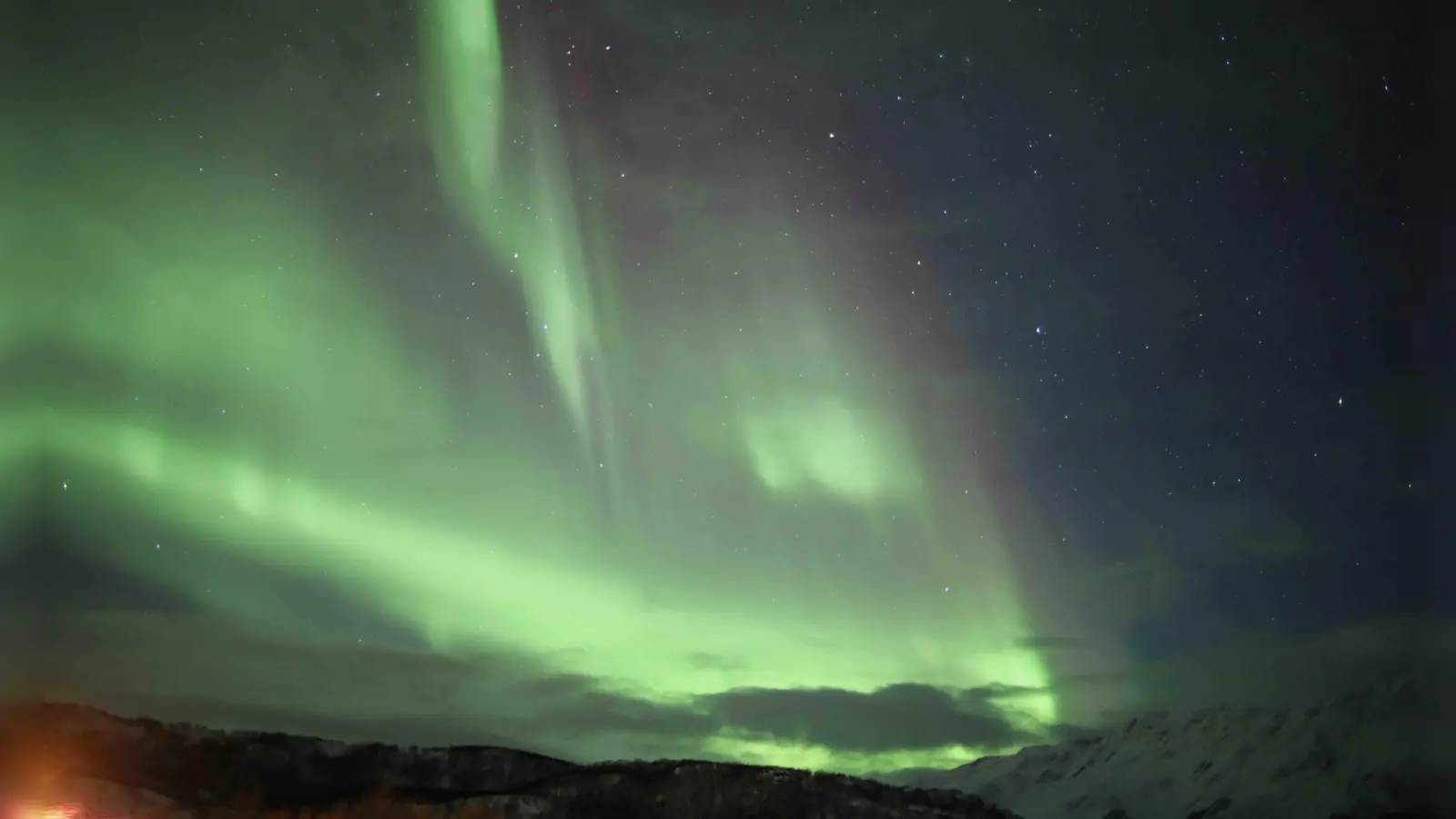 Polarlichter: Diese Aufnahme entstand während einer Norwegenreise. (Foto: Zschau)