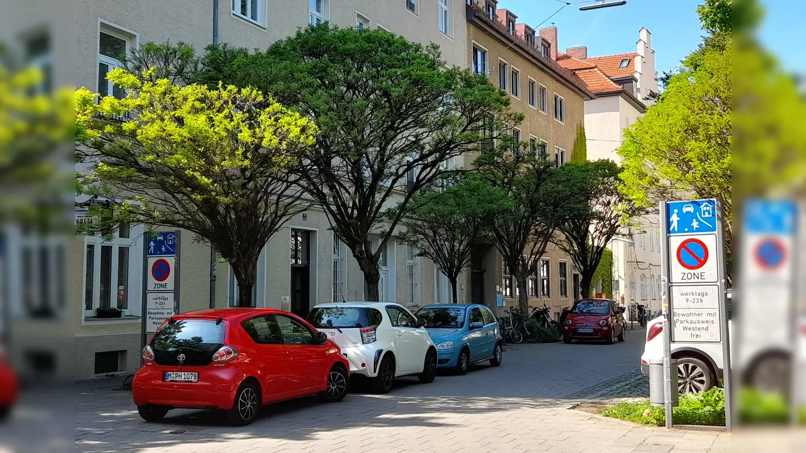 Spielen, Treffen und Nachbarschaft pflegen: Die Schnaderböckstraße wird zur „Sommerstraße“, wo auch das Finale des ersten Tischtennis-Cups im Westend ausgetragen wird.  (Foto: Beatrix Köber)