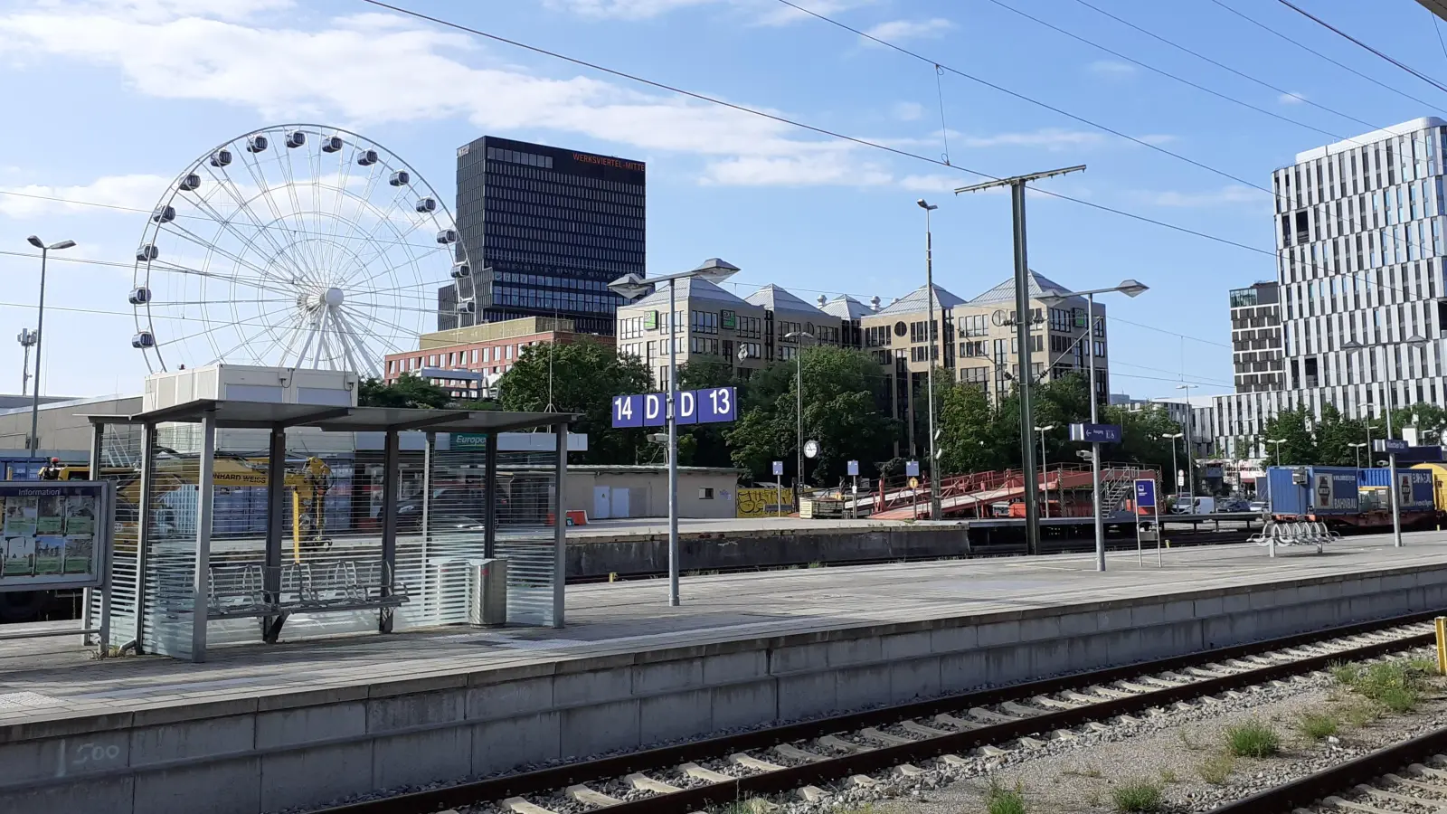 Die neu entstehende Station am Ostbahnhof soll auch vom Werksviertel barrierefrei zugänglich sein. (Foto: mha)