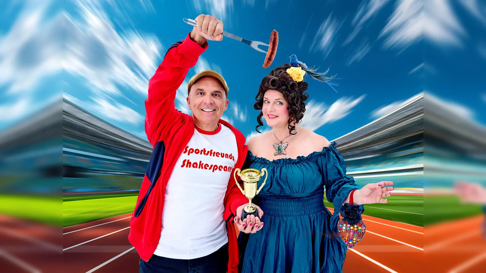 „Sportsfreunde Shakespeare”: Andreas Wolf und Karin Krug organisieren gemeinsam den Improcup.. (Foto: Jan Frommel)